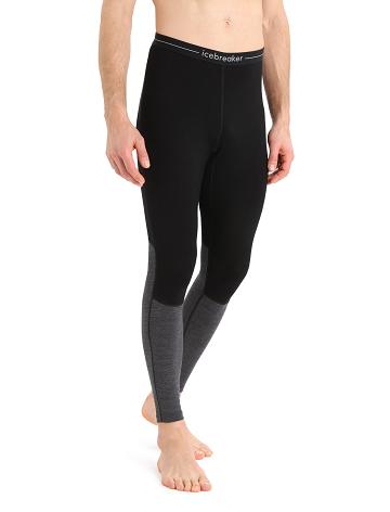 Legginsy Icebreaker Merino 260 ZoneKnit™ Merino Męskie Czarne | PL 1817ZUTG